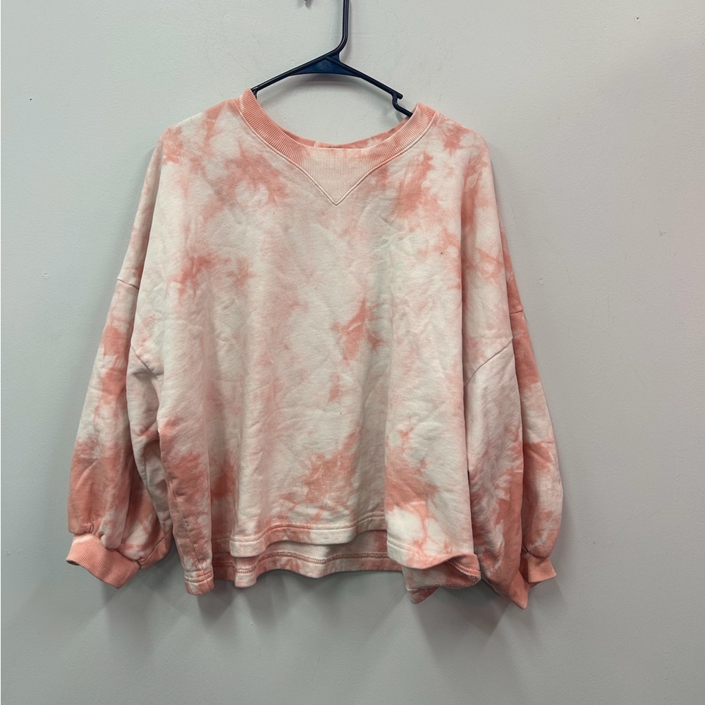 Rebecca Minkoff Pink Tie-Dye Sweatshirt Size Medium